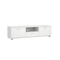 LOWBOARD  in 147,2/38,4/39,8 cm  - Silberfarben/Weiß, Design, Holzwerkstoff/Metall (147,2/38,4/39,8cm) - Livetastic