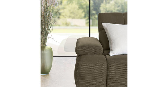 ECKSOFA in Struktur Graubraun 313/233 cm - Graubraun/Schwarz, Design, Kunststoff/Textil (313/233cm) - Emilio Belluti