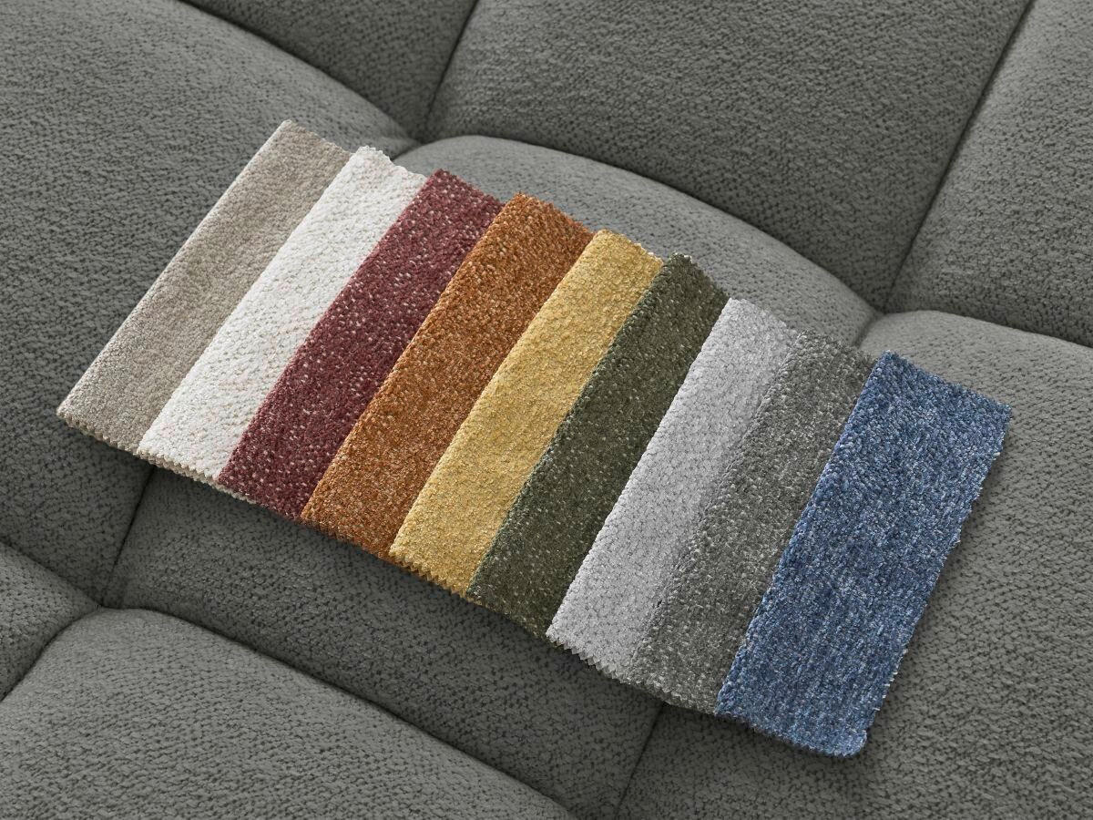 HOCKER EVEREST Flachgewebe Dunkelgrau  - Dunkelgrau/Schwarz, MODERN, Kunststoff/Textil (166/100/40cm)