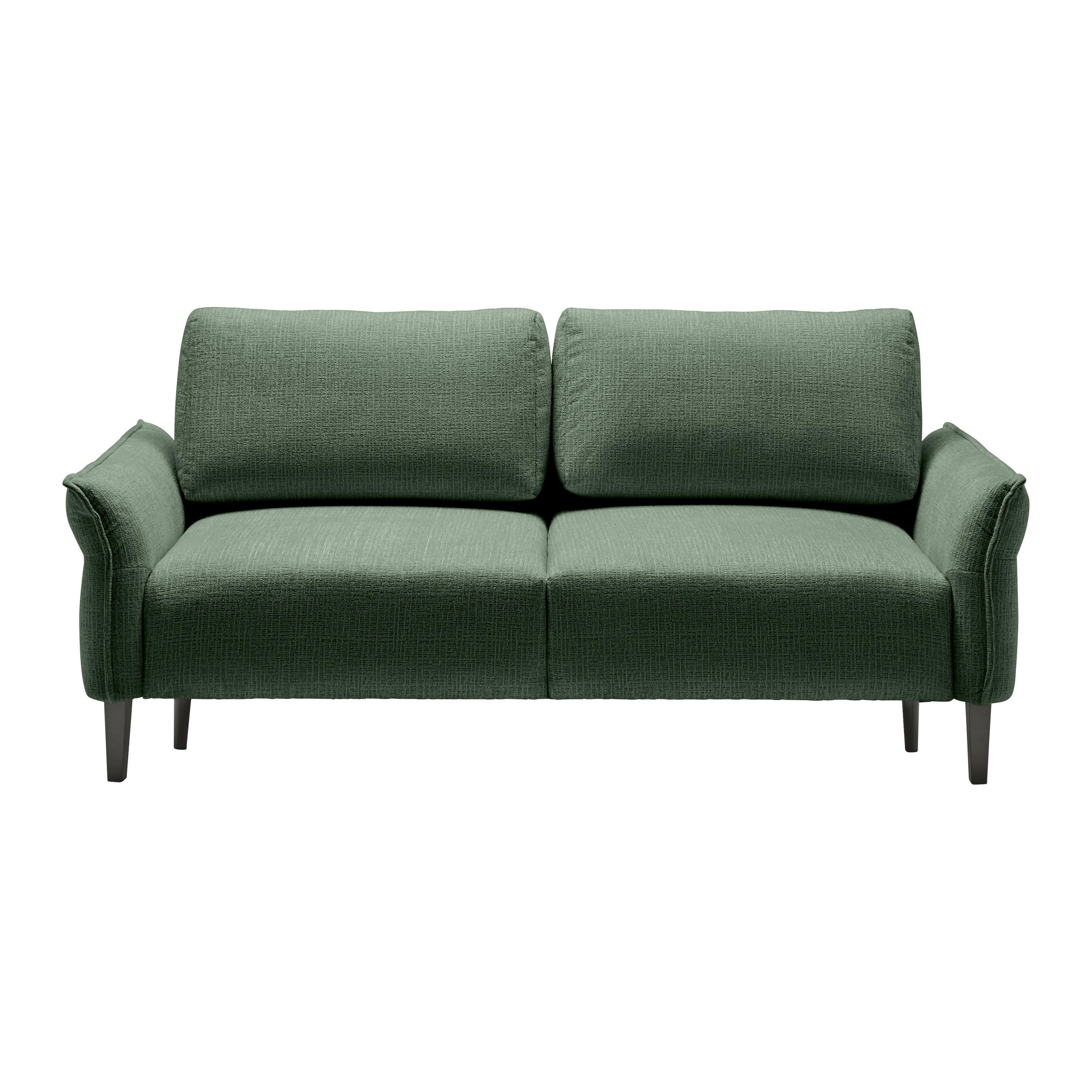 3-SITS SOFFA i vävt tyg mörkgrön  - svart/mörkgrön, Modern, trä/textil (183/85/92cm) - MID.YOU