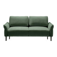 3-SITS SOFFA i vävt tyg mörkgrön  - svart/mörkgrön, Modern, trä/textil (183/85/92cm) - MID.YOU
