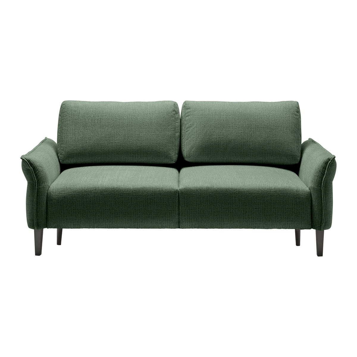 3-SITS SOFFA i vävt tyg mörkgrön  - svart/mörkgrön, Modern, trä/textil (183/85/92cm) - MID.YOU