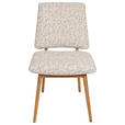 STUHL  Stoffauswahl Webstoff  Eichefarben, Beige  - Eichefarben/Beige, MODERN, Holz/Textil (48/89,5/60cm) - Carryhome