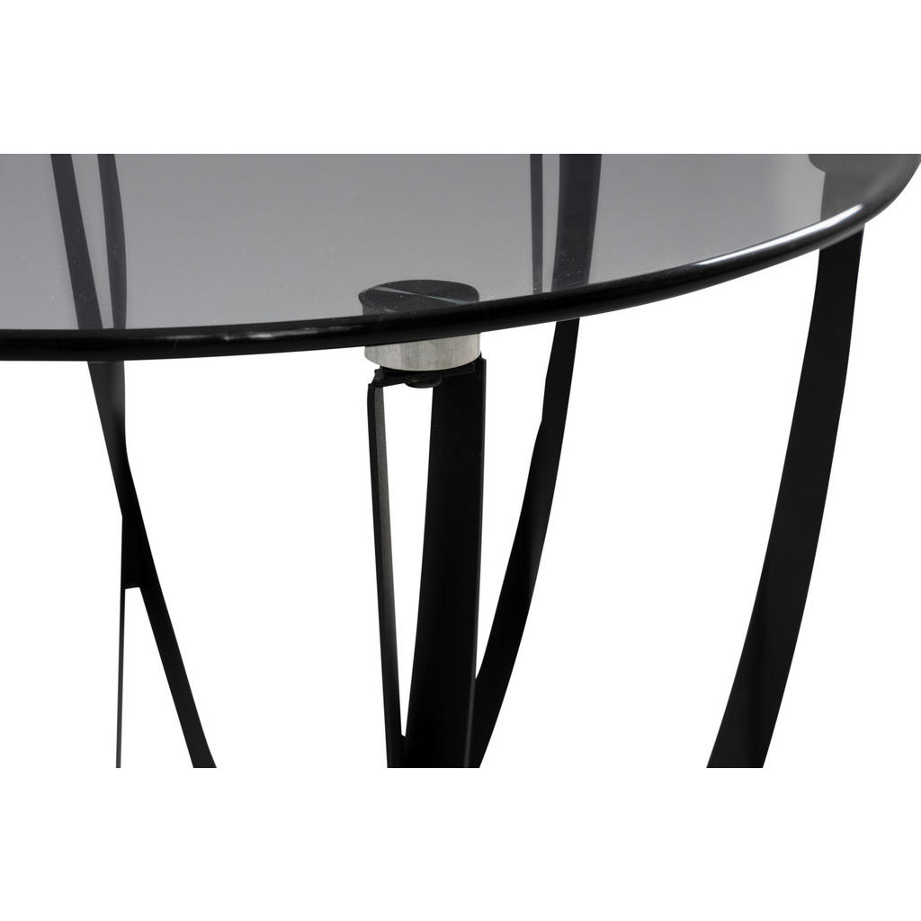 Thumbnail - Xora Beistelltisch, Grau, Schwarz, Metall, rund, eckig, 50x50x50 cm, einfacher Aufbau, Wohnzimmer, Wohnzimmertische, Bei...