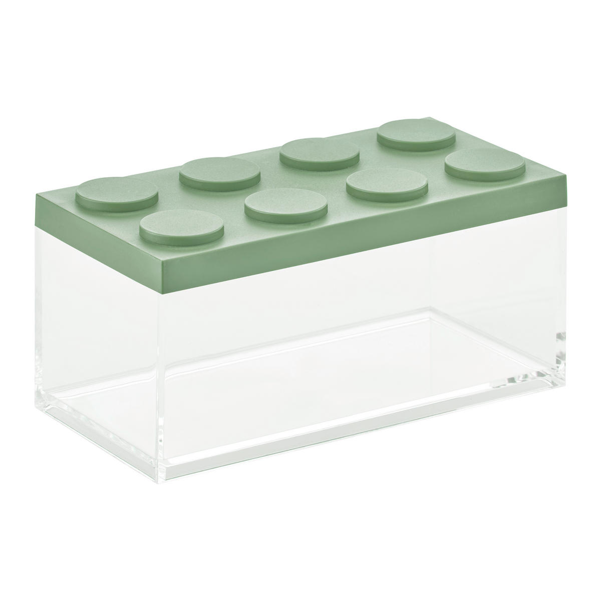 VORRATSDOSE 1,5 L  - Salbeigrün/Transparent, Kunststoff (10/20/10,5cm)