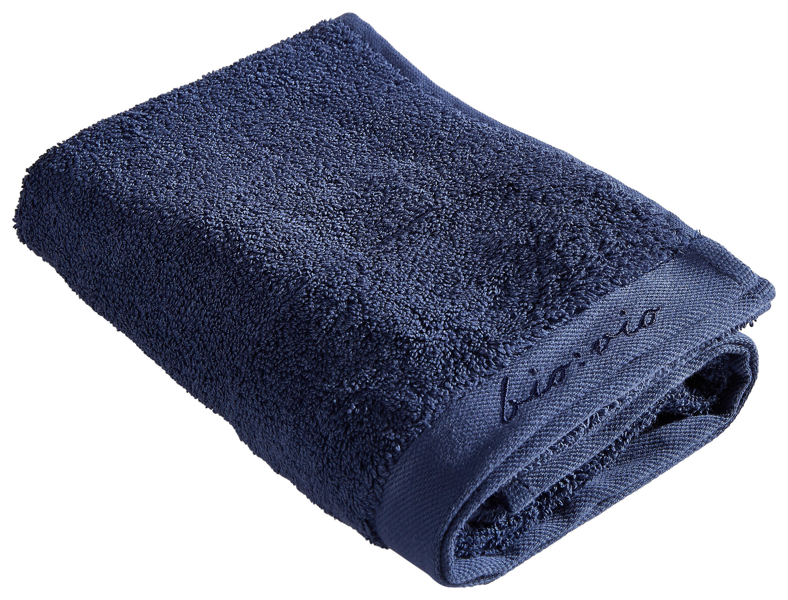 HANDTUCH BONITA Dunkelblau - Dunkelblau, Natur, Textil (50/100cm) - Bio:Vio