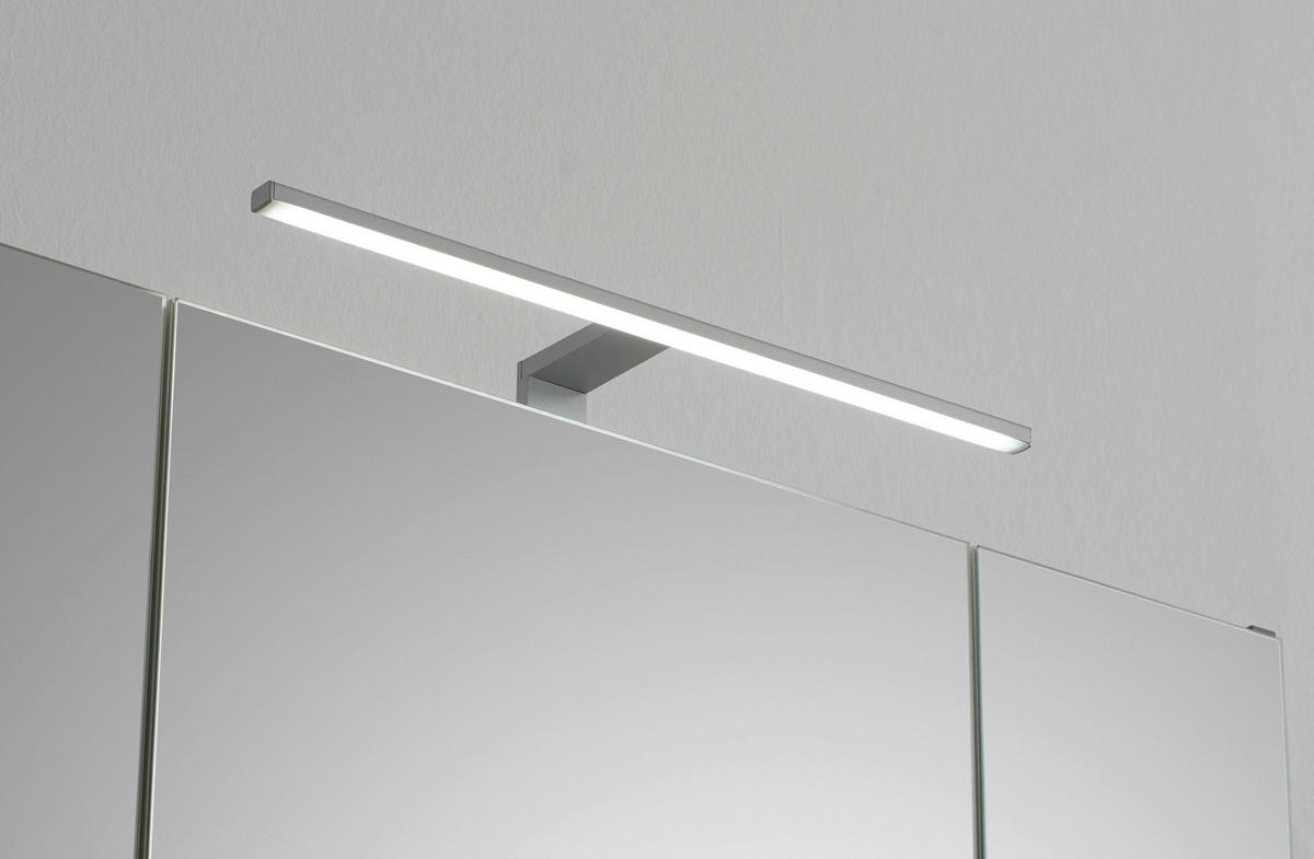 SPIEGELSCHRANK 80/70/16 cm  - Chromfarben/Dunkelgrau, Basics, Glas/Holzwerkstoff (80/70/16cm) - Pelipal