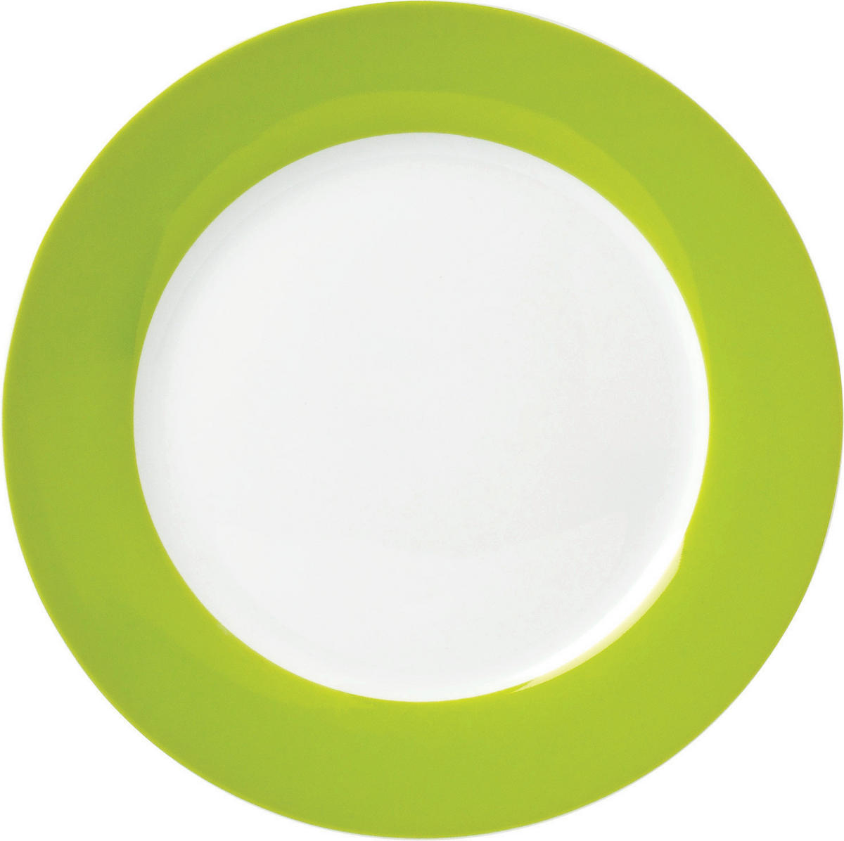 DESSERTTELLERSET VARIO 6-teilig  - Weiß/Grün, Basics, Keramik (20cm) - Van Well