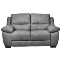 2-SITZER-SOFA in Webstoff Grau  - Wengefarben/Weiß, KONVENTIONELL, Holz/Textil (173/96/99cm) - Livetastic