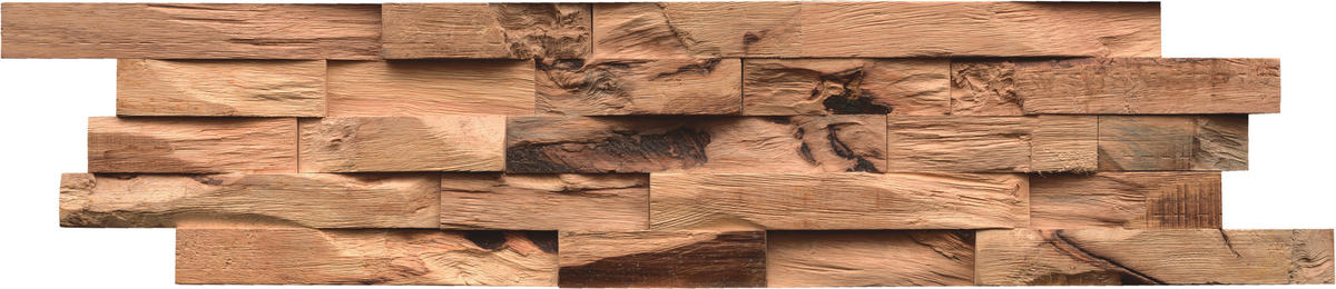 WANDVERKLEIDUNG - Hellbraun, Basics, Holz (61/15/2cm)