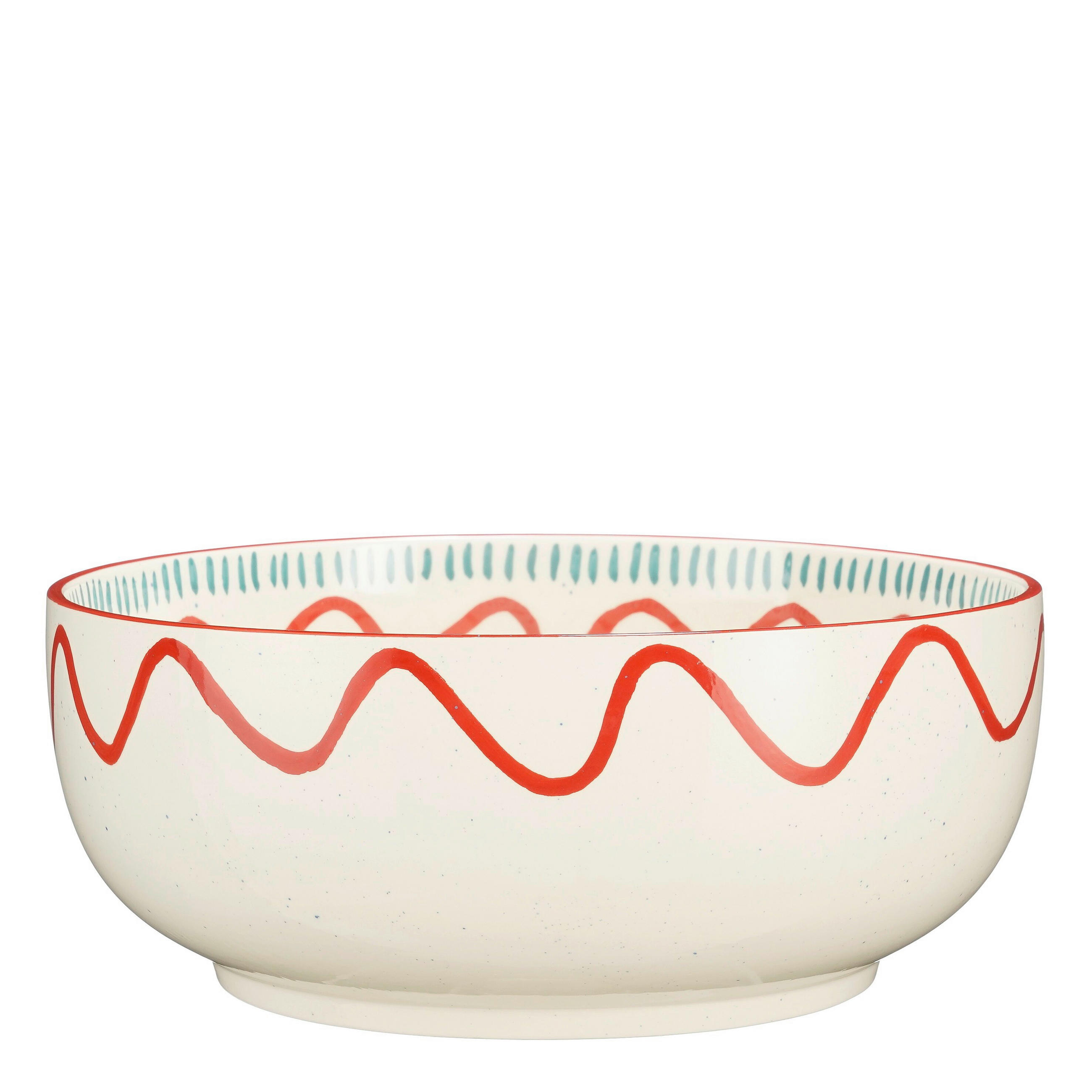 ZDJELA ZA SALATU    34.5/13.5 cm        - crvena, Basics, keramika (34.5/13.5cm)