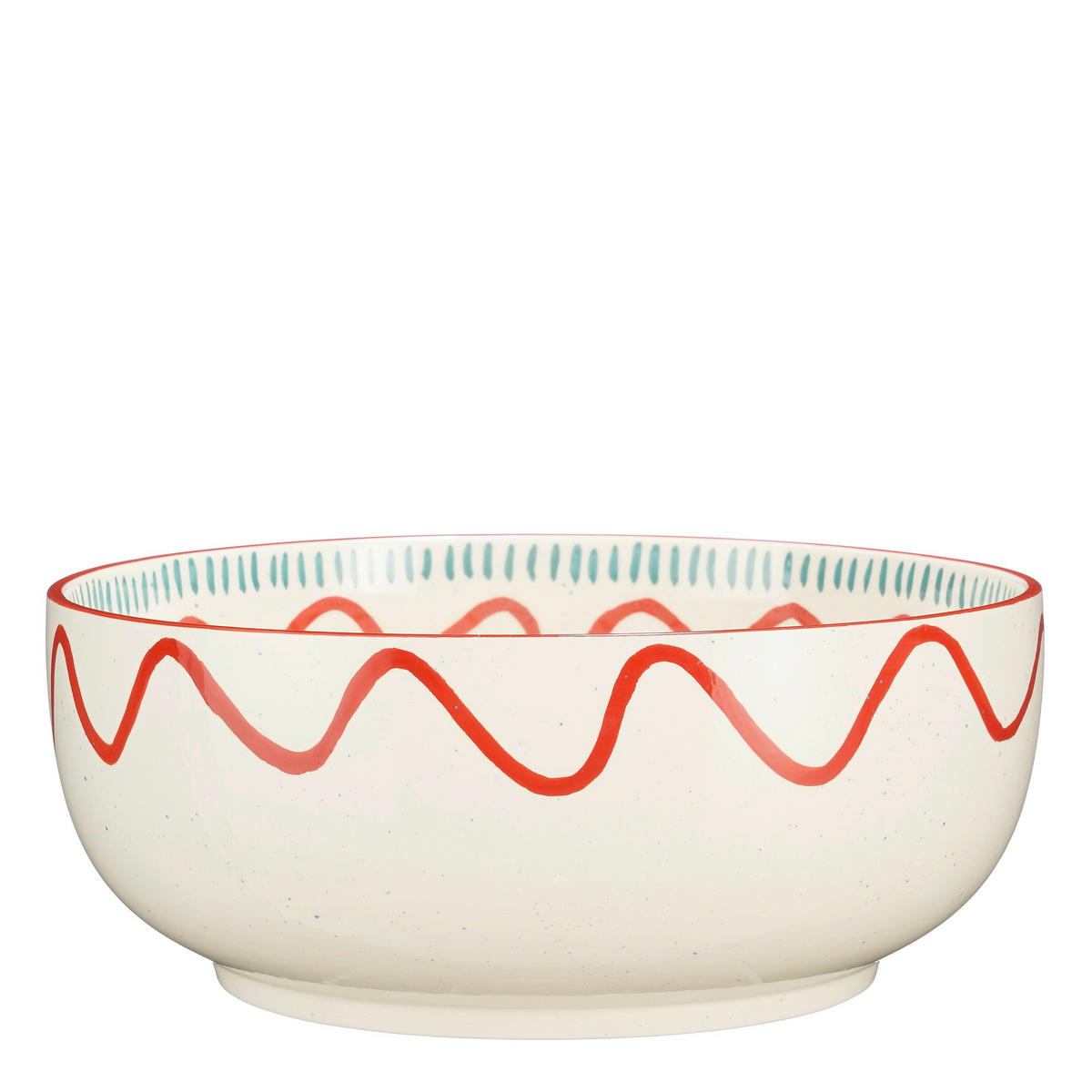 ZDJELA ZA SALATU    34.5/13.5 cm        - crvena, Basics, keramika (34.5/13.5cm)