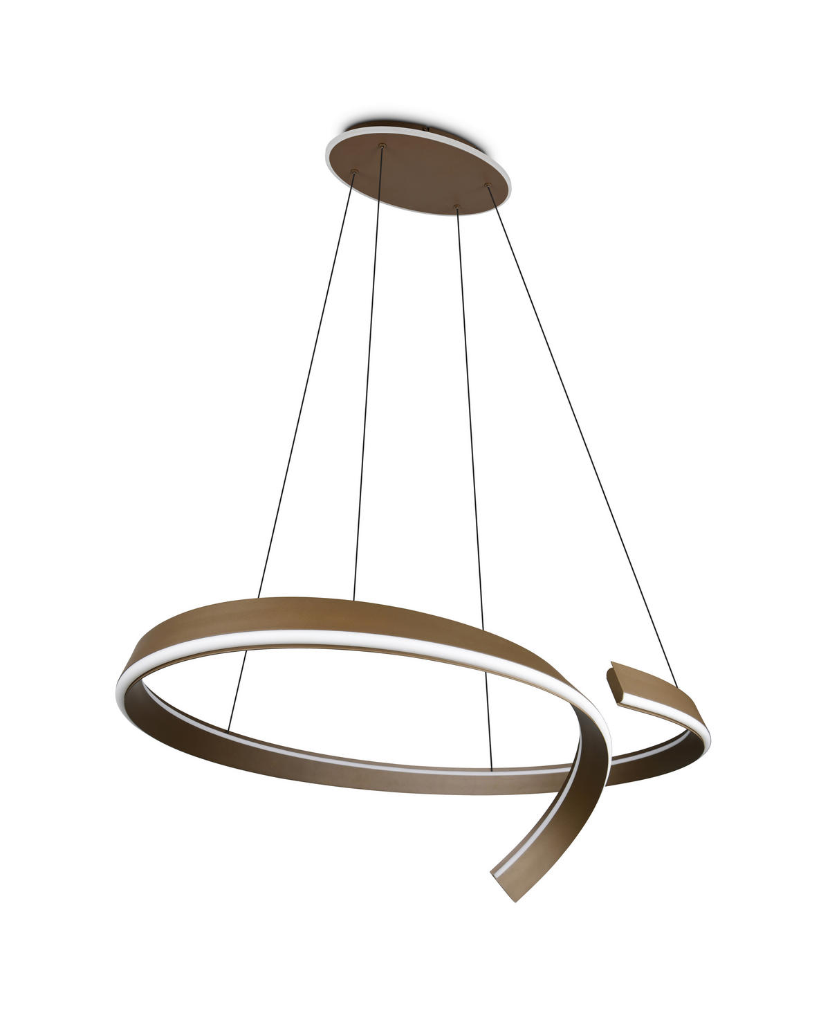 LED-HÄNGELEUCHTE CIRONDA 110/200/68 cm  - Platinfarben, Design, Metall (110/200/68cm) - Cinque