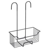 DUSCHREGAL - Transparent/Schwarz, Basics, Metall (25/36/14cm) - Wenko