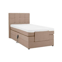 BOXSPRINGBETT 120/200 cm  in Haselnussfarben  - Schwarz/Haselnussfarben, Basics, Holzwerkstoff/Kunststoff (120/200cm) - Moderano