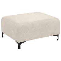 HOCKER in Textil Beige  - Beige/Schwarz, Konventionell, Textil/Metall (99/46/77cm) - Carryhome