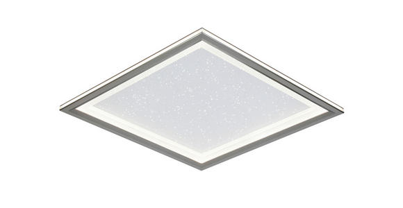 LED-DECKENLEUCHTE 45/45/6,1 cm   - Chromfarben/Schwarz, Trend, Kunststoff/Metall (45/45/6,1cm) - Novel