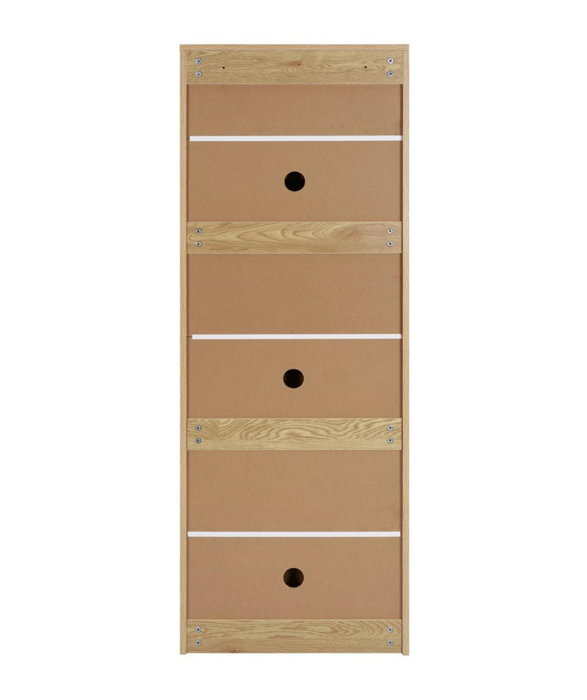 SCHUHKIPPER  in 55/153/23,5 cm  - Naturfarben/Weiß, Design, Holzwerkstoff (55/153/23,5cm) - MID.YOU