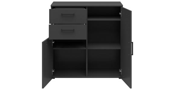 KOMMODE 80/83/40 cm in Graphitfarben - Anthrazit/Schwarz, MODERN, Holzwerkstoff/Kunststoff (80/83/40cm) - Carryhome