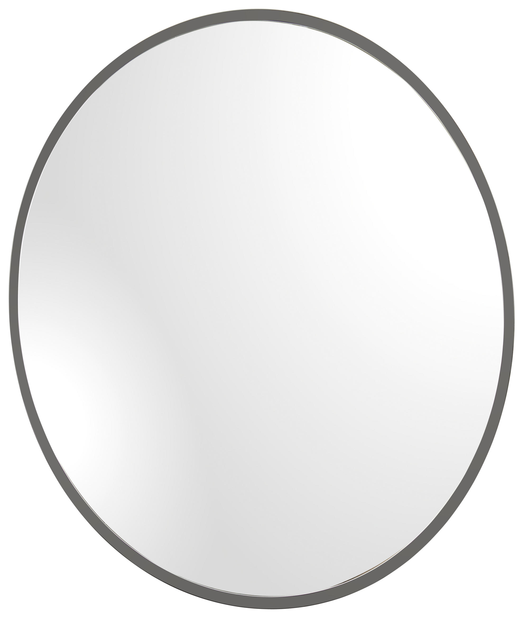 NÁSTENNÉ ZRKADLO 70/70/1,5 cm  - čierna, Basics, sklo (70/70/1,5cm) - Carryhome