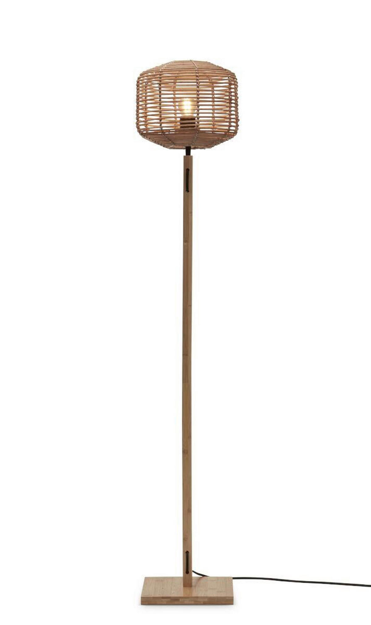 STOJACÍ LAMPA, 25/25/130 cm - přírodní barvy, Trend (25/25/130cm) - Good & Mojo
