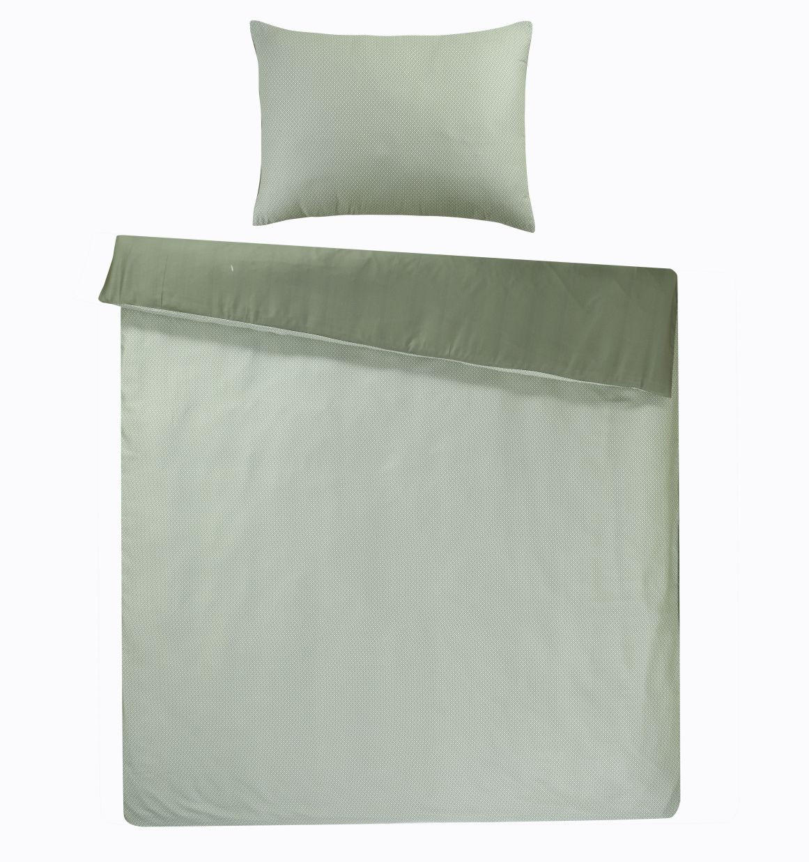BETTWÄSCHESET Satin 160/210 cm  50 cm/70 cm  - Mintgrün, Basics, Textil (160/210cm) - Ambiente