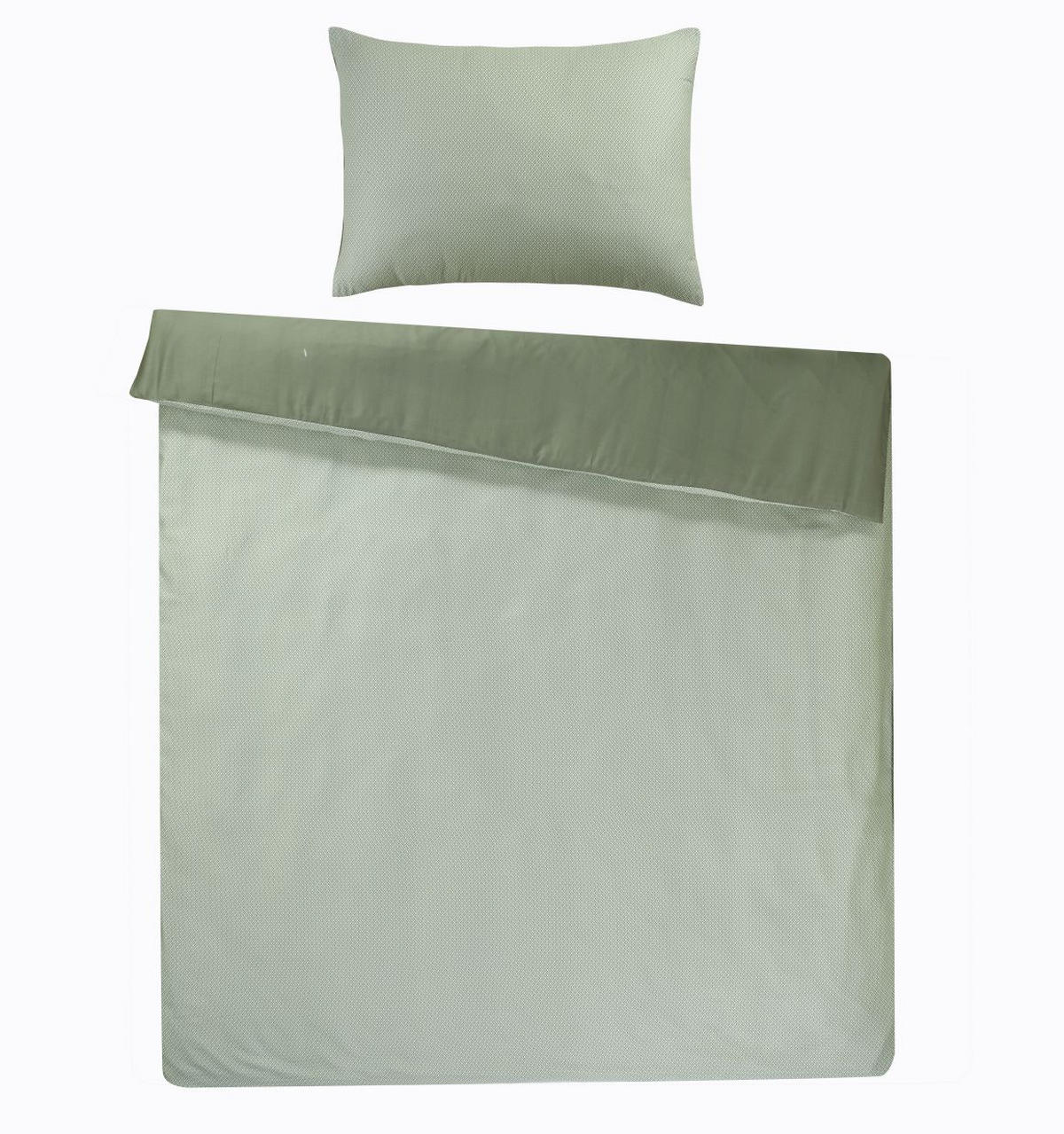 BETTWÄSCHESET Satin 160/210 cm  50 cm/70 cm  - Mintgrün, Basics, Textil (160/210cm) - Ambiente