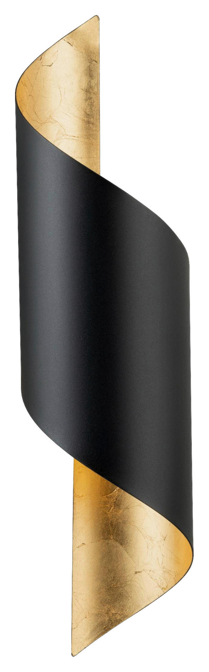 APLICĂ DE PERETE - auriu/negru, Design, metal (16/63cm)