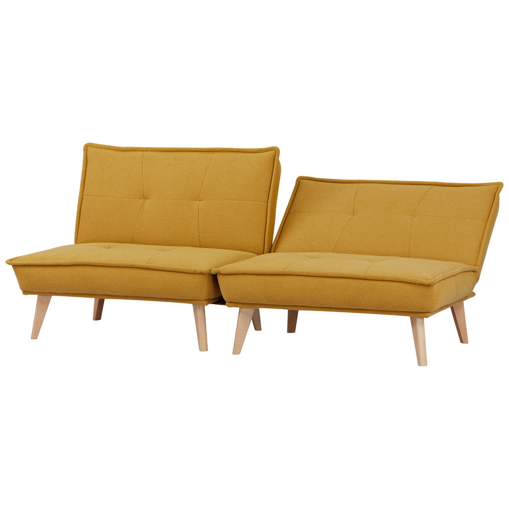 Thumbnail - Mid.you Schlafsofa, Gelb, Textil, Birke, vollmassiv, 3-Sitzer, 99x84x83 cm, Bsci, Liegefunktion, Wohnzimmer, Sofas & Cou...