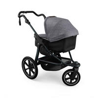 KOMBIKINDERWAGEN  tfk pro 2-in-1 Kombikinderwagen  premium grau  - Anthrazit/Grau, Basics, Textil/Metall (66/118/110cm) - TFK
