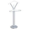 HERRENDIENER in Weiß, Alufarben 46/109/29 cm   - Alufarben/Weiß, Basics, Holzwerkstoff/Metall (46/109/29cm) - Boxxx