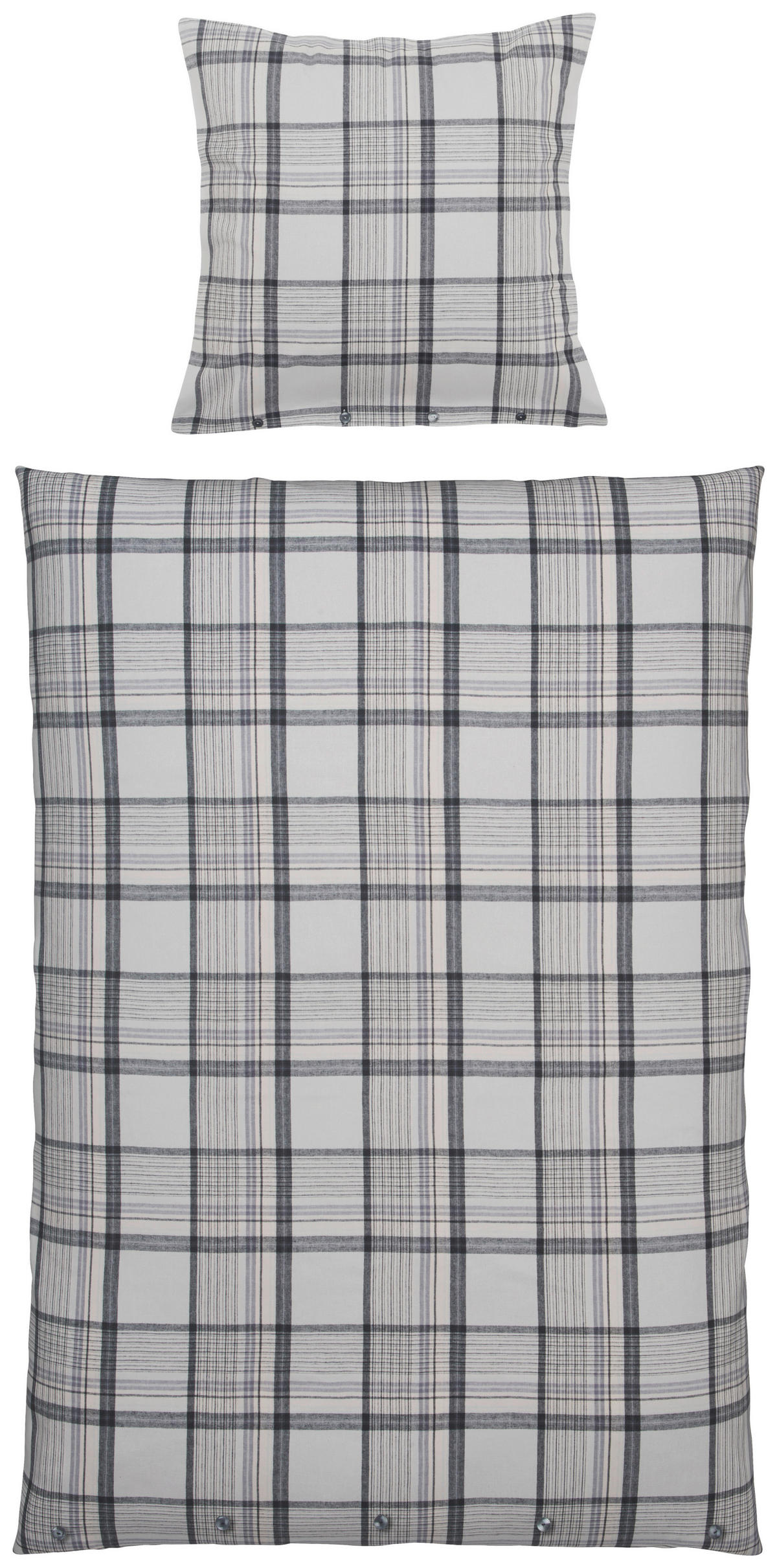 WENDEBETTWÄSCHE Margo Biber 135/200 cm  - Taupe, KONVENTIONELL, Textil (135/200cm) - Dieter Knoll