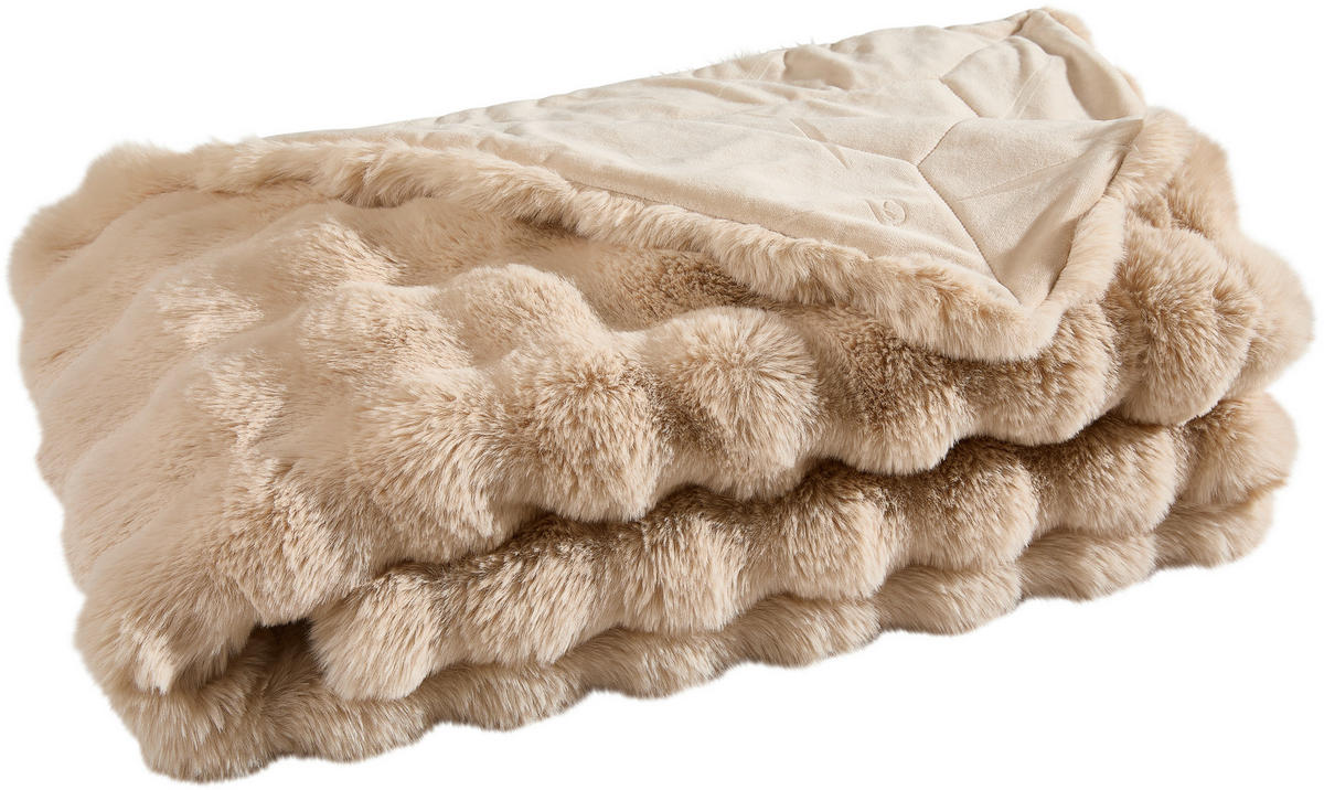 Pătură Din Blană 150/200 cm  - gri, Konventionell, textil (150/200cm) - Dieter Knoll