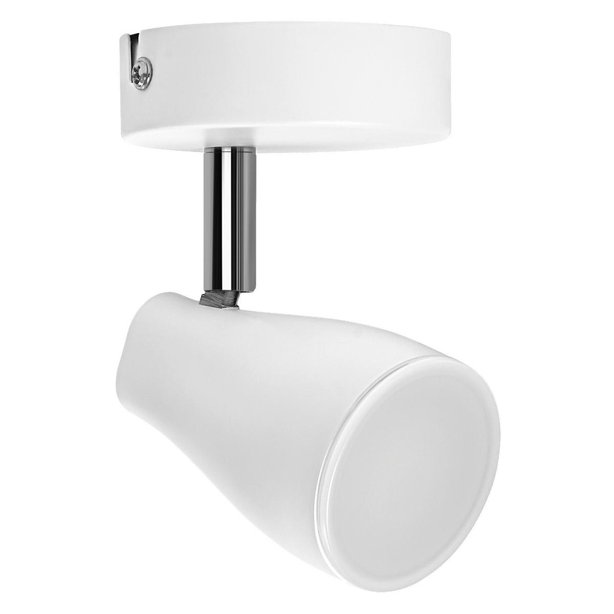 LED-STRAHLER 11/8/9,2 cm   - Weiß, Basics, Kunststoff/Metall (11/8/9,2cm) - Osram