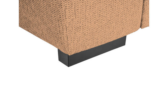 ECKSOFA Rostfarben Struktur - Rostfarben/Schwarz, Design, Kunststoff/Textil (284/205cm) - Xora