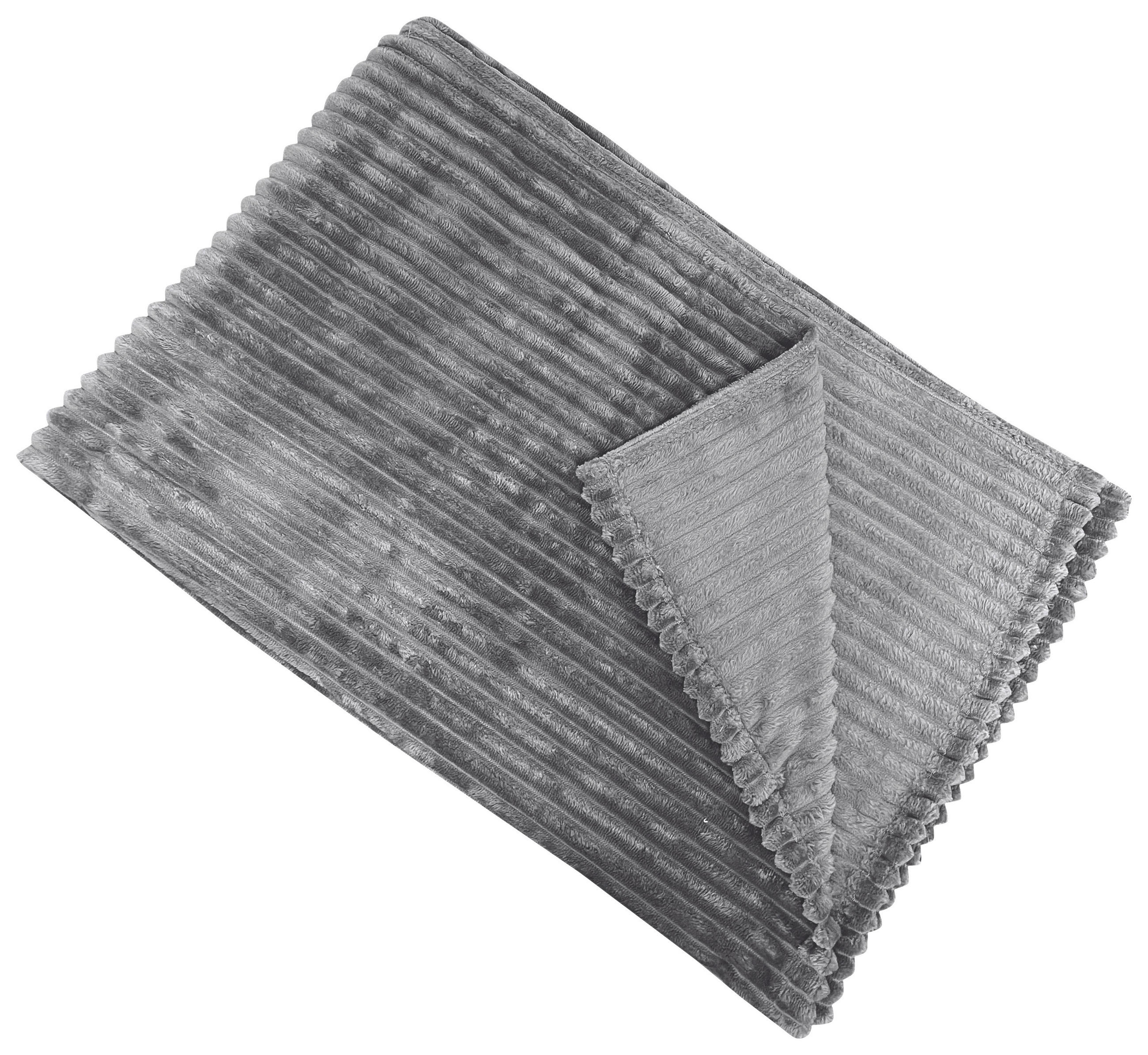 Kuscheldecke Sina Anthrazit 150x200 Cm