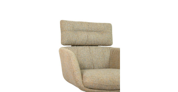 ARMLEHNSTUHL  Sitzfläche 360° drehbar Webstoff  - Graubraun/Schwarz, Design, Textil/Metall (62/92/66cm) - Dieter Knoll