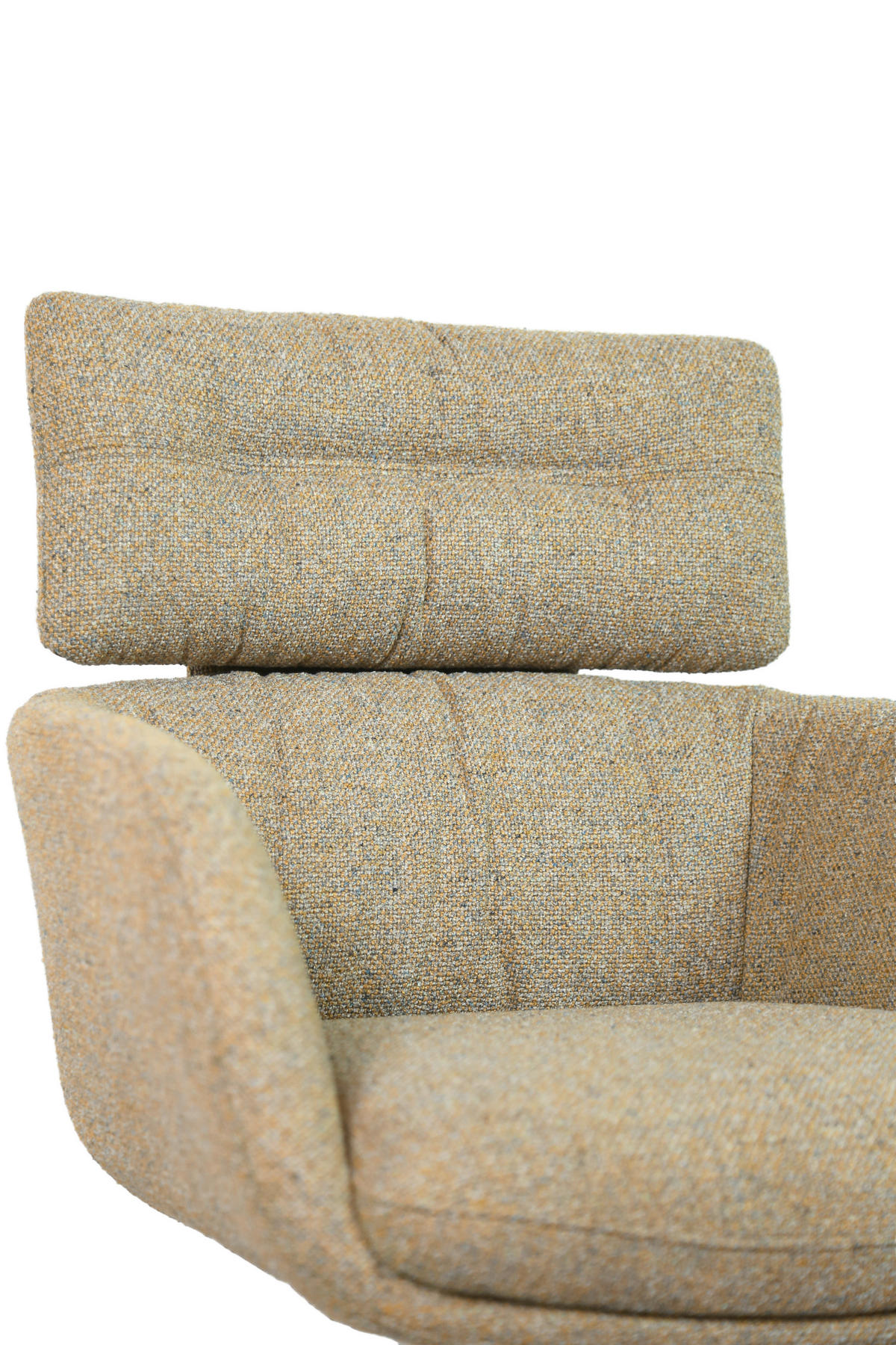 ARMLEHNSTUHL  in Eisen Webstoff  - Graubraun/Schwarz, Design, Textil/Metall (62/92/66cm) - Dieter Knoll