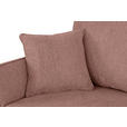 ECKSOFA in Flachgewebe Rosa  - Eichefarben/Rosa, KONVENTIONELL, Holz/Textil (265/159cm) - Carryhome