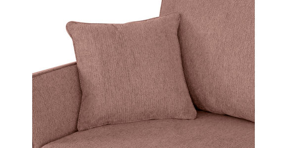 ECKSOFA in Flachgewebe Rosa  - Eichefarben/Rosa, KONVENTIONELL, Holz/Textil (265/159cm) - Carryhome