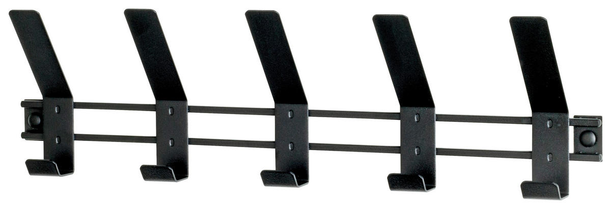 GARDEROBENLEISTE  in Schwarz  - Schwarz, MODERN, Metall (52/13/6cm)