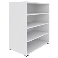 REGAL  91/90/40 cm Weiss  - Weiss/Schwarz, Konventionell, Holzwerkstoff/Kunststoff (91/90/40cm) - Hom`in