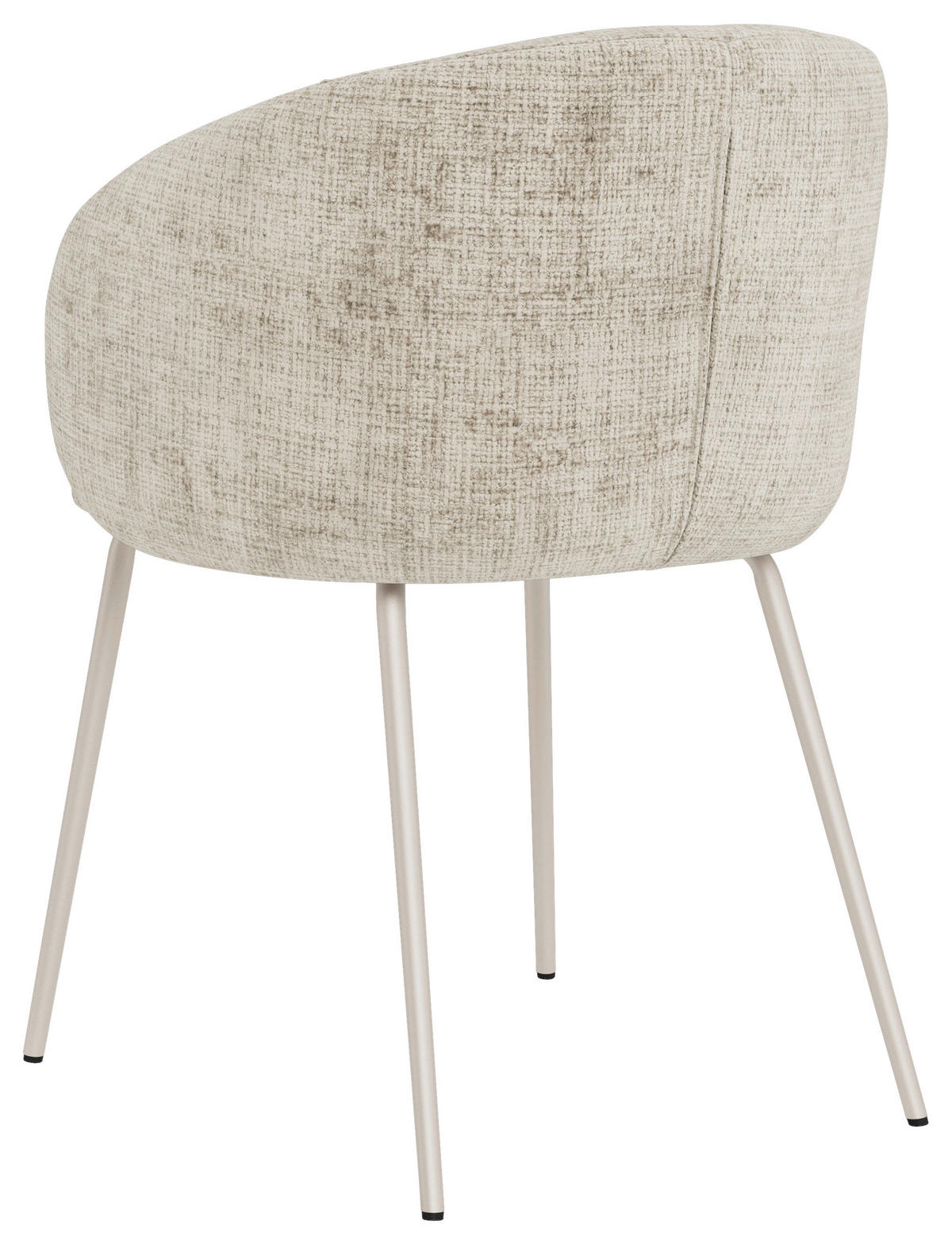ARMLEHNSTUHL  in Stahl Flachgewebe  - Beige/Grau, Design, Textil/Metall (55/79/55cm) - MID.YOU