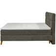 BOXSPRINGBETT 180/200 cm  in Dunkelgrau  - Eichefarben/Dunkelgrau, KONVENTIONELL, Holz/Textil (180/200cm) - Carryhome