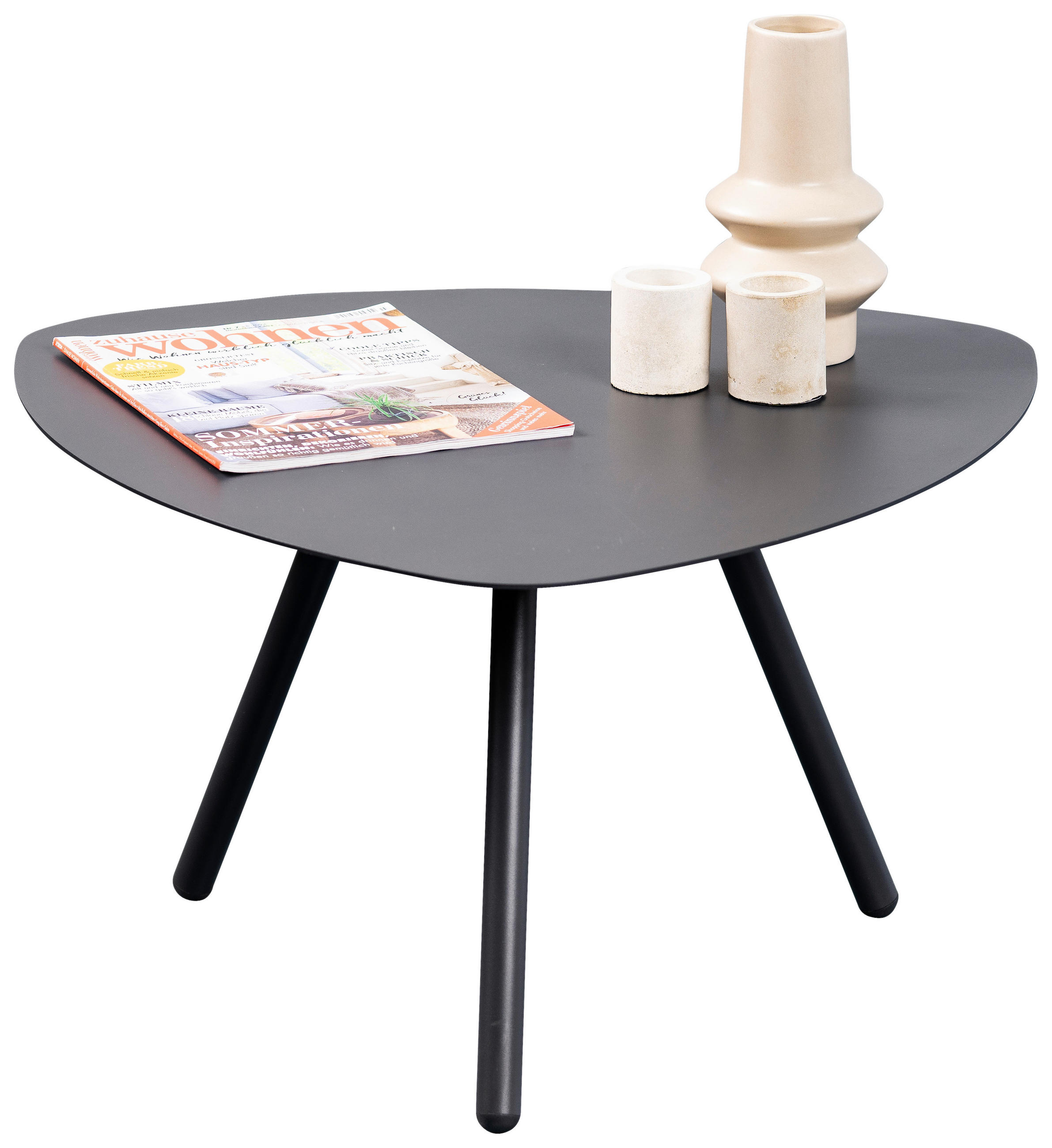 BEISTELLTISCH 60/60/35 cm Anthrazit  - Anthrazit, Design, Metall (60/60/35cm) - Xora
