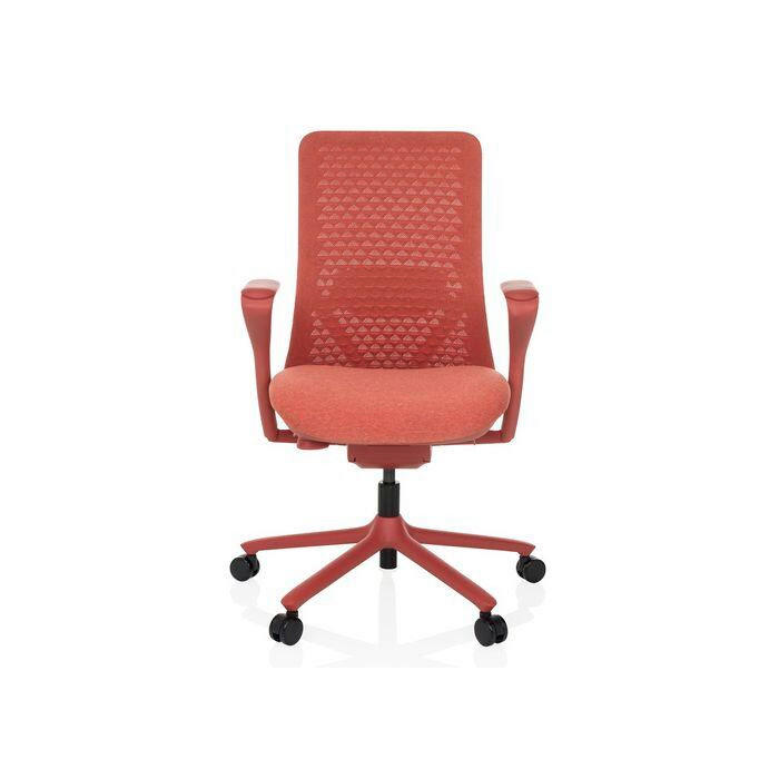 OTOČNÁ ŽIDLE, síťovina, červená - červená, Moderní, kov/textil (63/102 - 111/67cm) - MID.YOU