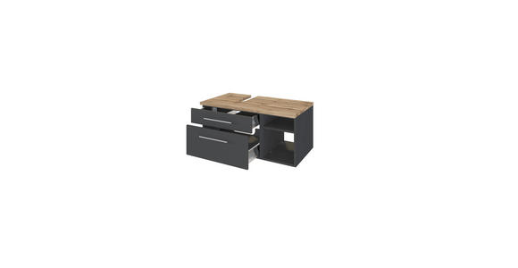WASCHTISCHUNTERSCHRANK 90/41/47 cm - Alufarben/Grau, KONVENTIONELL, Holzwerkstoff/Metall (90/41/47cm) - Xora