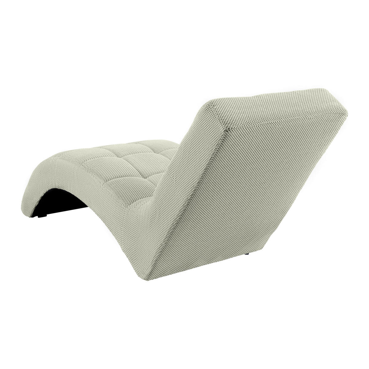 LIGGFÅTÖLJ i vävt tyg greige  - greige/svart, Modern, textil/plast (68/80/167cm) - MID.YOU