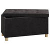 TRUHENBANK 76/40/38 cm Webstoff Anthrazit Holzwerkstoff  - Anthrazit/Braun, MODERN, Holzwerkstoff/Textil (76/40/38cm) - MID.YOU