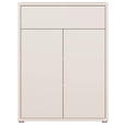 SCHUHSCHRANK  in 74,5/99,1/34,9 cm  - Sandfarben/Grau, MODERN, Holzwerkstoff/Kunststoff (74,5/99,1/34,9cm) - Carryhome